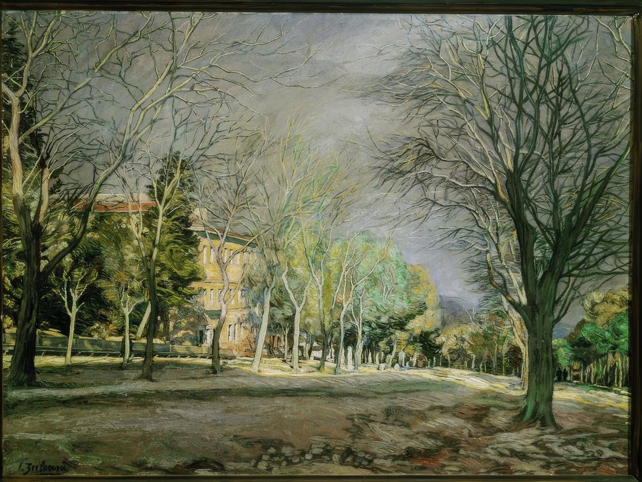Ignacio Zuloaga - Paisagem perto de El Escorial &39;, 1932, Óleo sobre tela, 71 × 96 cm de Ignacio Zuloaga y Zabaleta