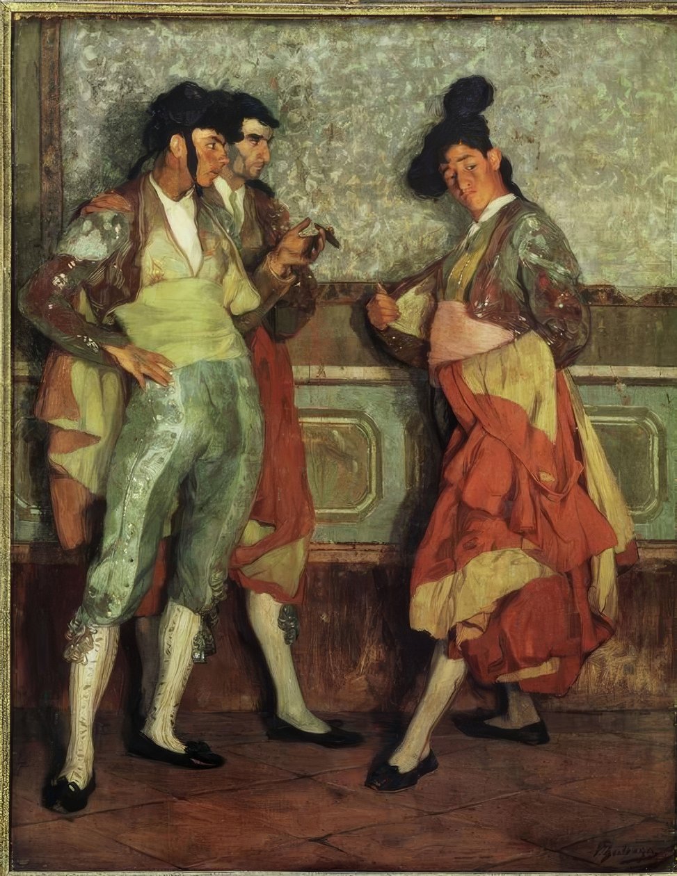 Ignacio Zuloaga - Young Village Bullfighters &39;, 1906, Óleo sobre canas, 197 × 154 cm, AS00819 de Ignacio Zuloaga y Zabaleta