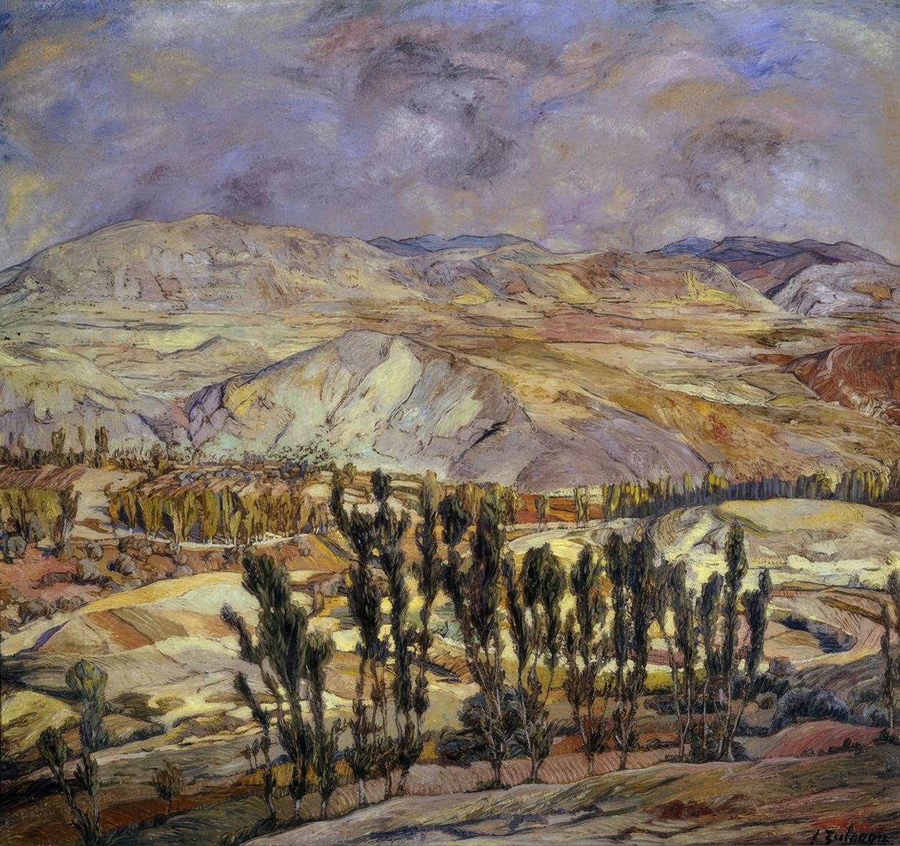 Paisagem em Calatayud &39;, 1930, Óleo sobre tela, 113 × 123 cm, AS00634 de Ignacio Zuloaga y Zabaleta