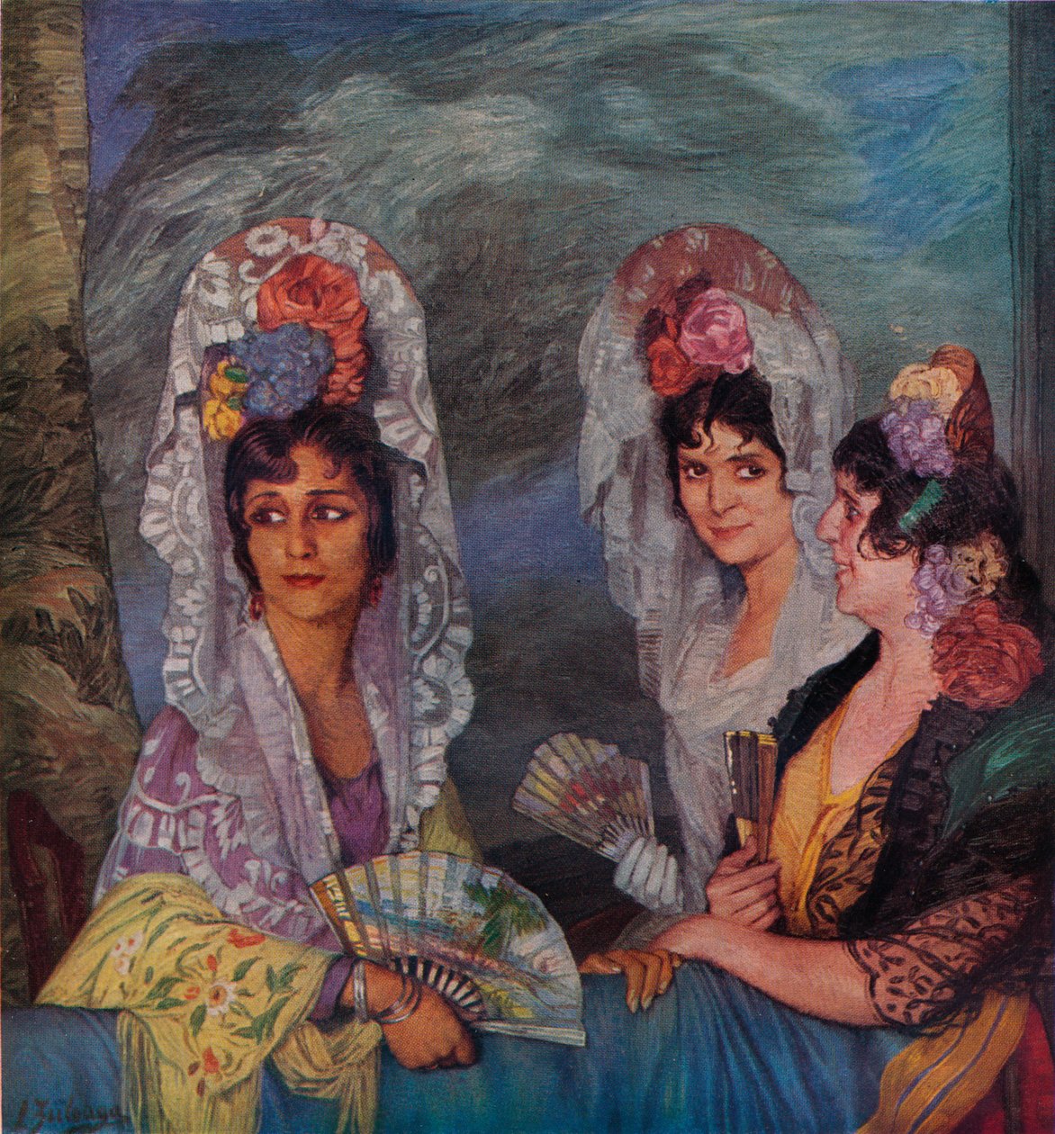A varanda, c1931 de Ignacio Zuloaga y Zabaleta