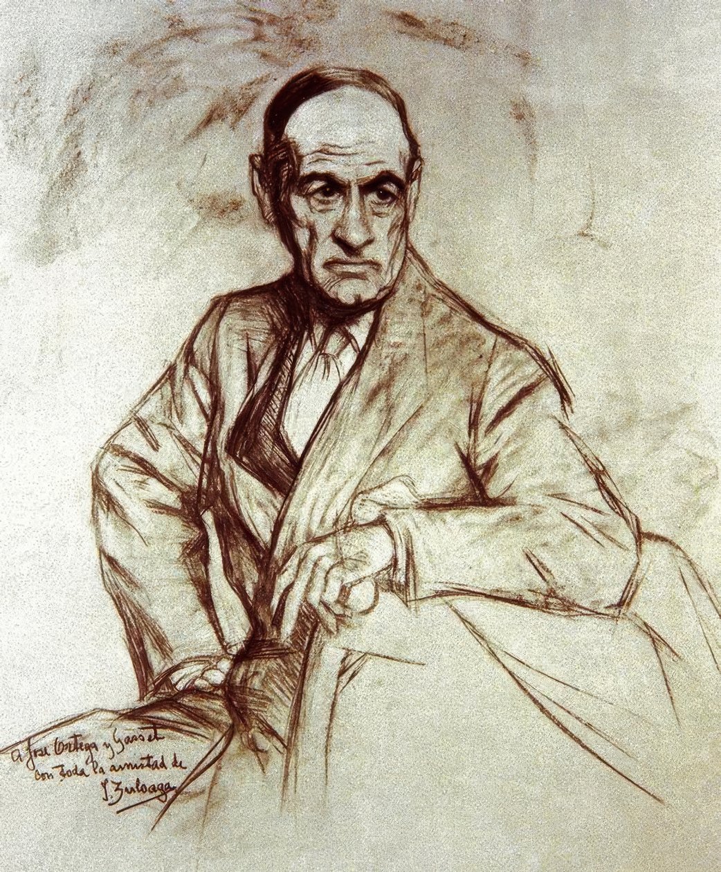 ORTEGA Y GASSET JOSE (1883–1955) - FILOSOFO ESPANHOL E ASSISTENTE ESPANHOL de Ignacio Zuloaga y Zabaleta