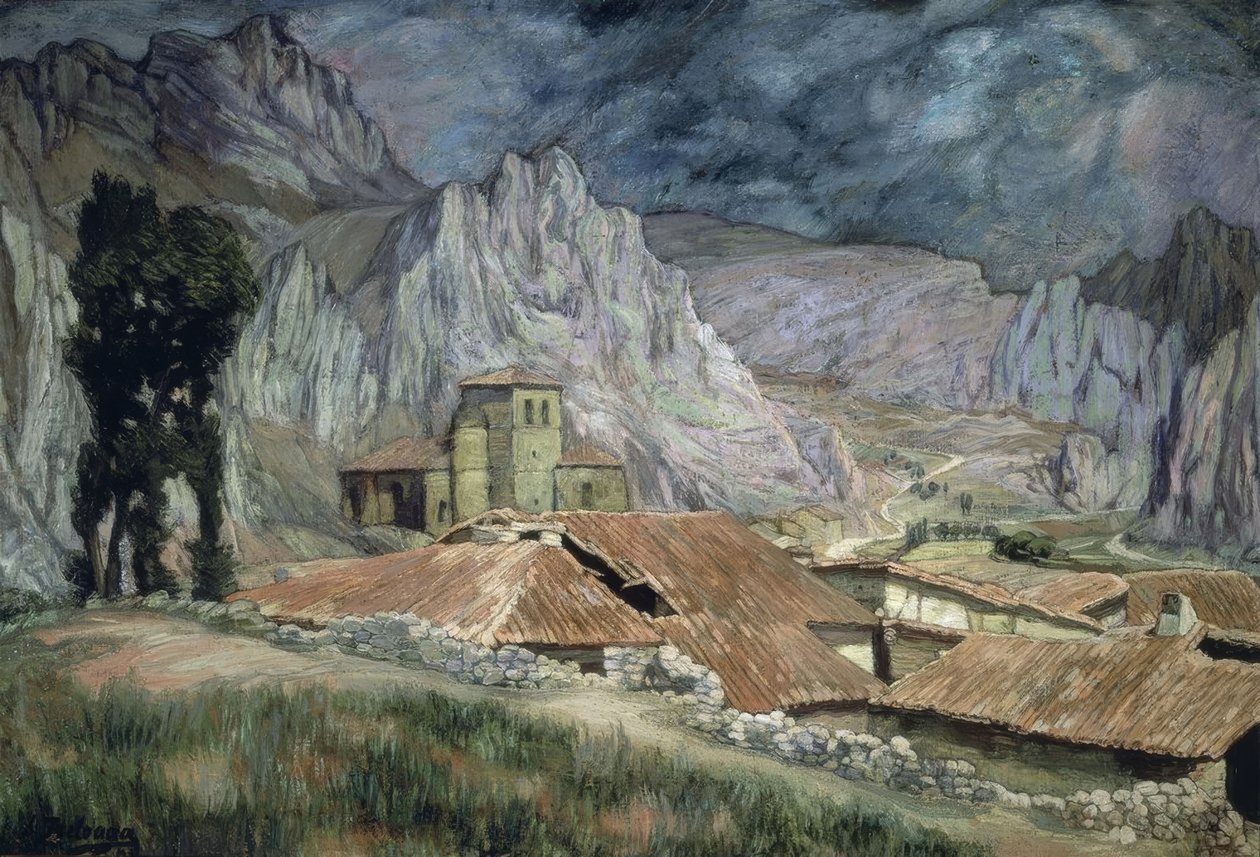 PAISAGEM PANCORBO - 1917 - P - L - 90X130 CM de Ignacio Zuloaga y Zabaleta
