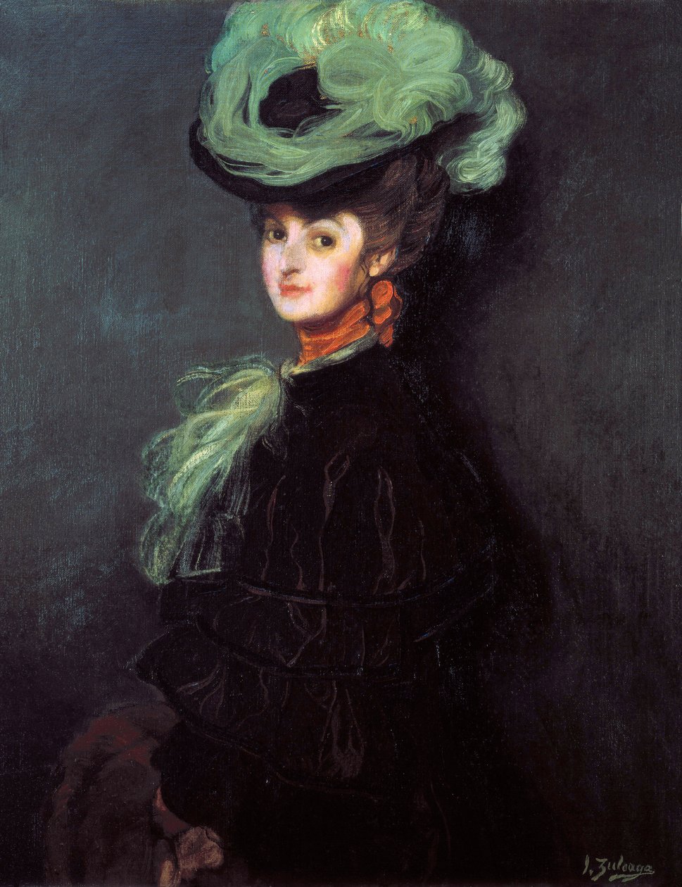 Retrato de Anny Bourdin (?) de Ignacio Zuloaga y Zabaleta