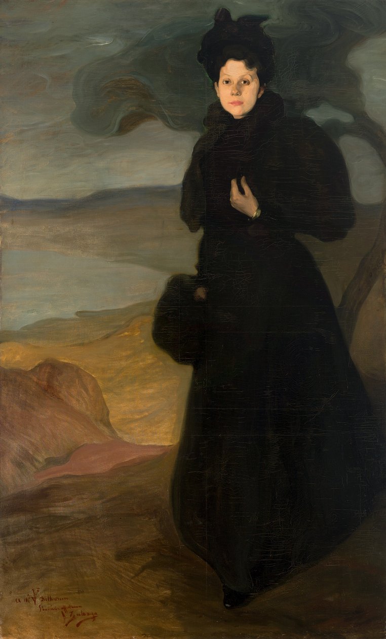 Retrato de Mademoiselle Valentine Dethomas, c. 1895 de Ignacio Zuloaga y Zabaleta