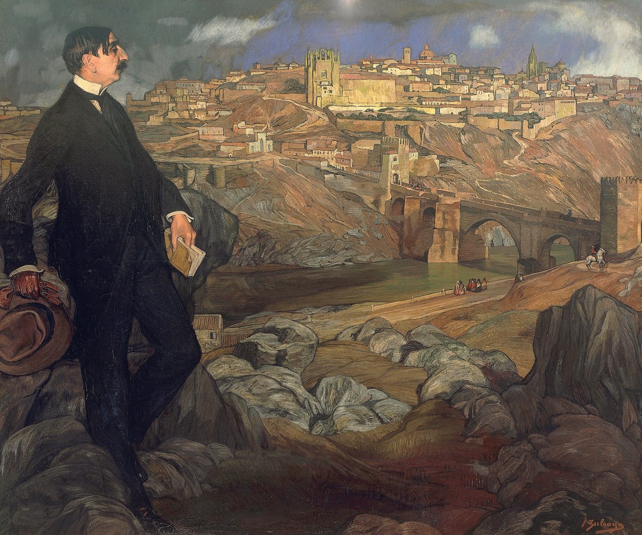 Retrato de Maurice Barres (1862-1923) de Ignacio Zuloaga y Zabaleta