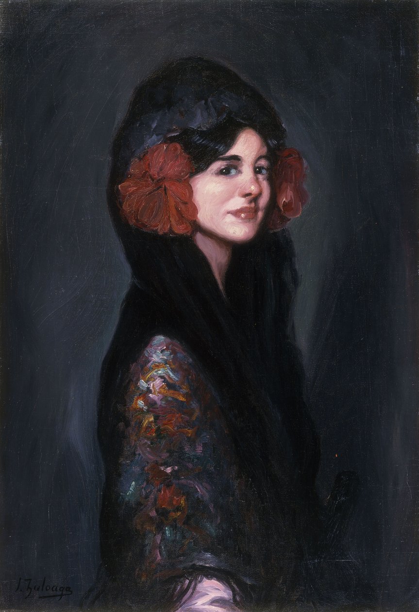 Retrato de uma senhora elegante de Ignacio Zuloaga y Zabaleta