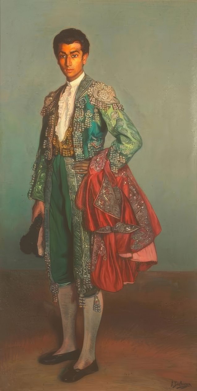 Retrato do toureiro Rafael Albaicin de Ignacio Zuloaga y Zabaleta