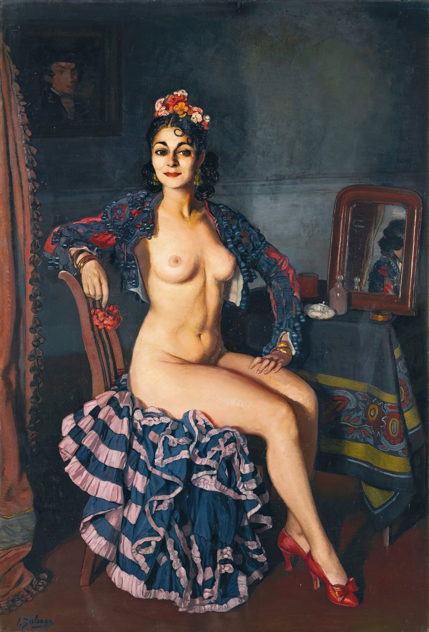 La Bella Oterito La Oterito em seu camarim, 1936. de Ignacio Zuloaga y Zabaleto