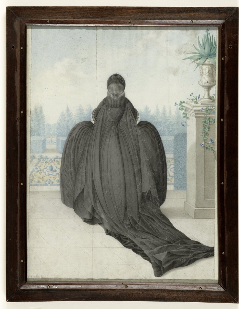 Retrato da Imperatriz Maria Teresa da Áustria de Ignaz Manzador