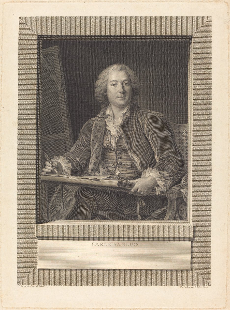 Carle Vanloo de Ignaz Sebastian Klauber after Pierre Le Sueur