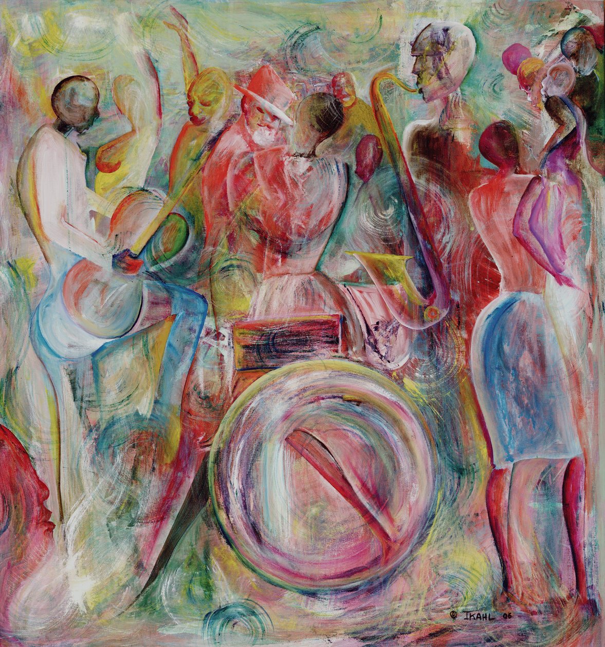 Nova Orleans, 2006 (acrílico a bordo) de Ikahl Beckford
