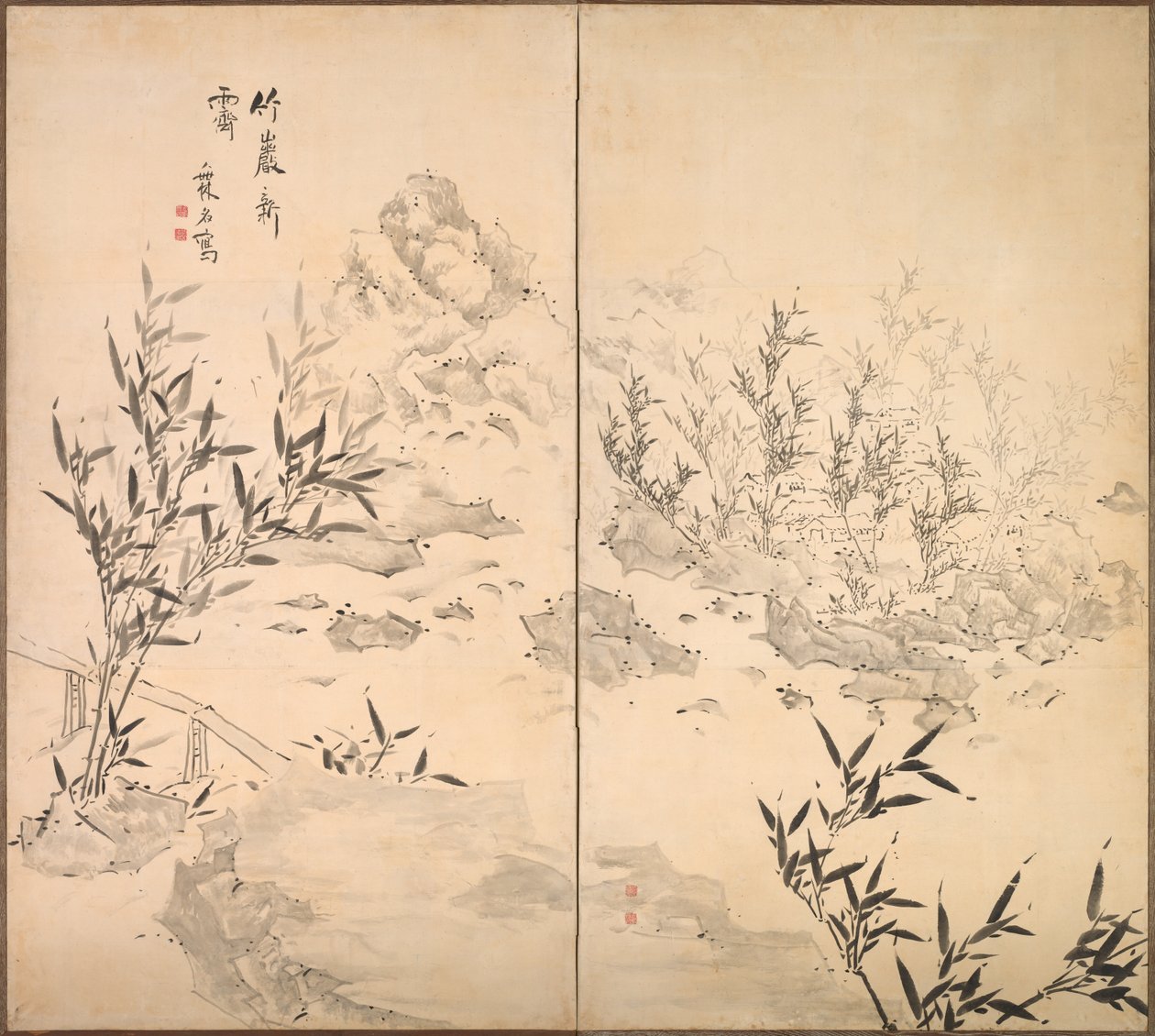 Bambu em bom tempo depois da chuva, meados de 1700. de Ike Taiga