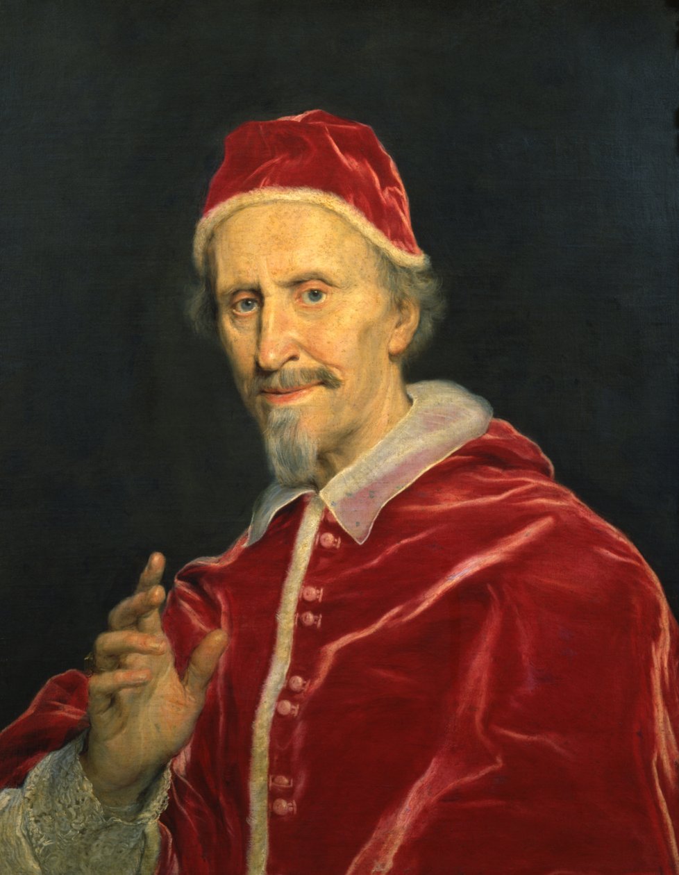 Retrato do Papa Clemente IX de Il Baciccio