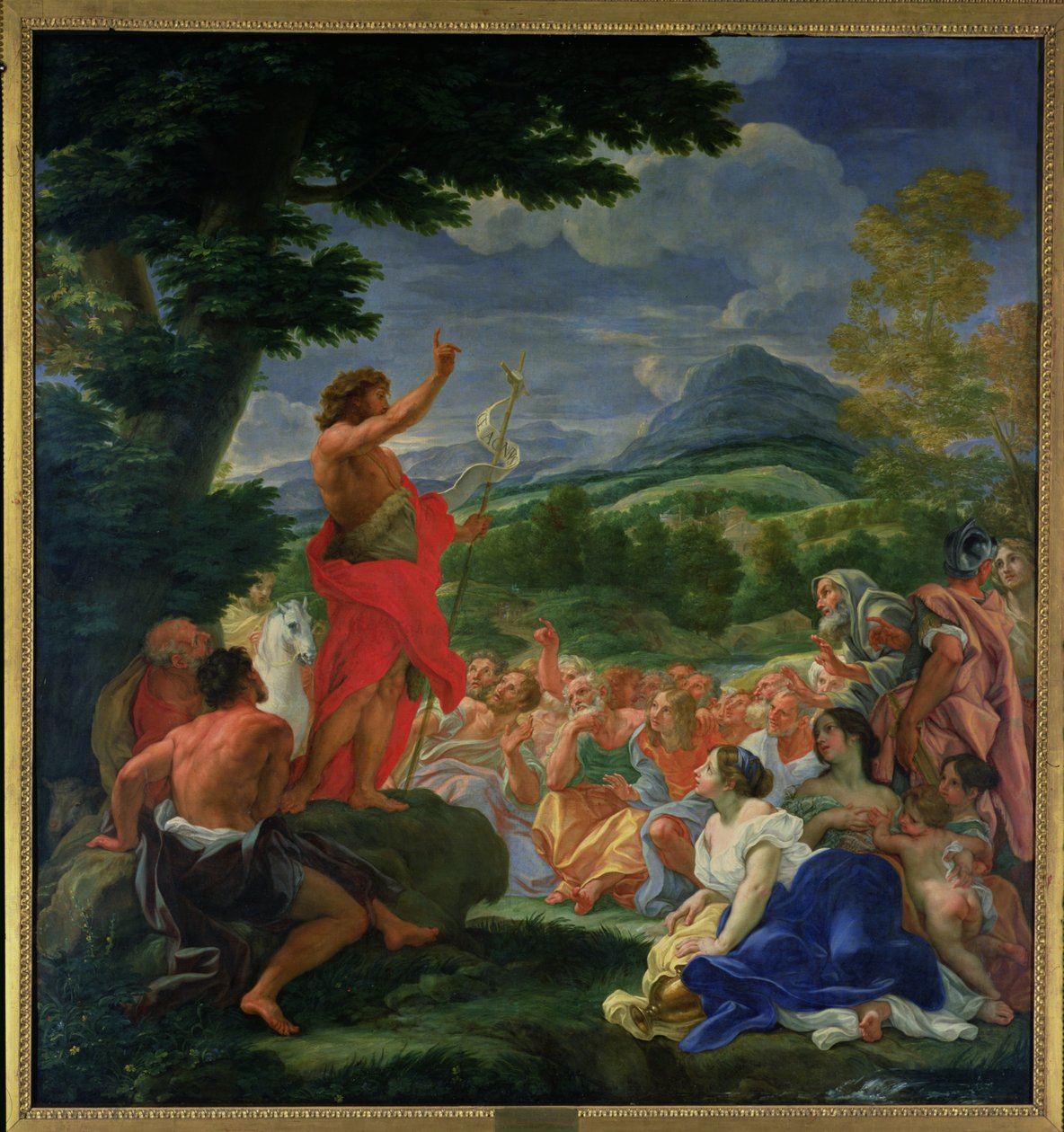 São João Batista Pregando, pintado antes de 1695 de Il Baciccio