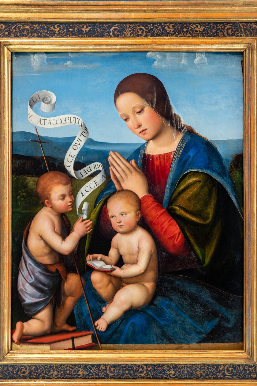 A Virgem Maria com o Menino Jesus e o Menino São João de Il Francia
