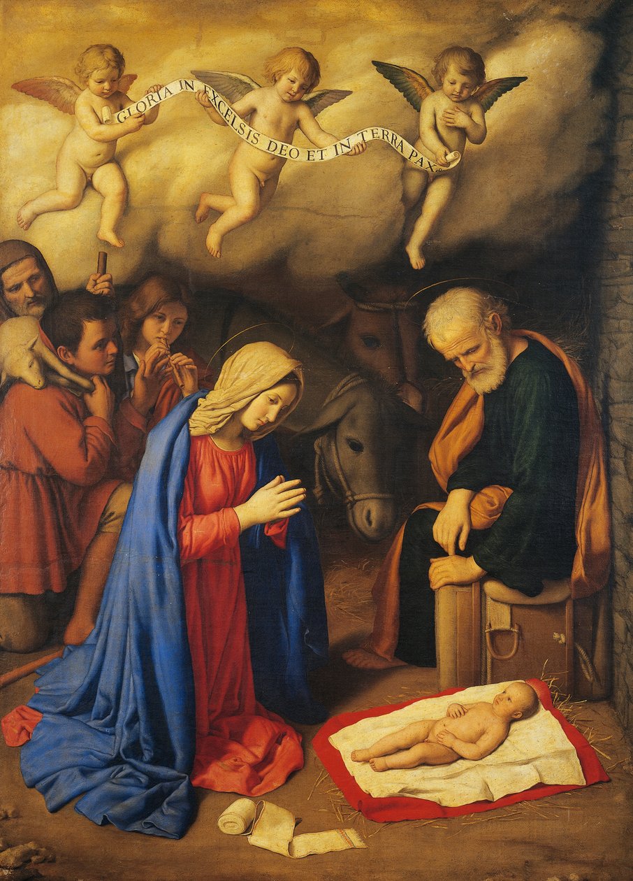 Adoração de Pastores de Il (1609 85) Sassoferrato