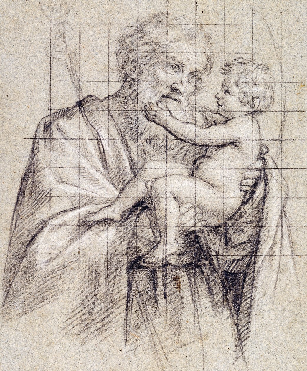 São José segurando o Menino Jesus, de Il Sassoferrato