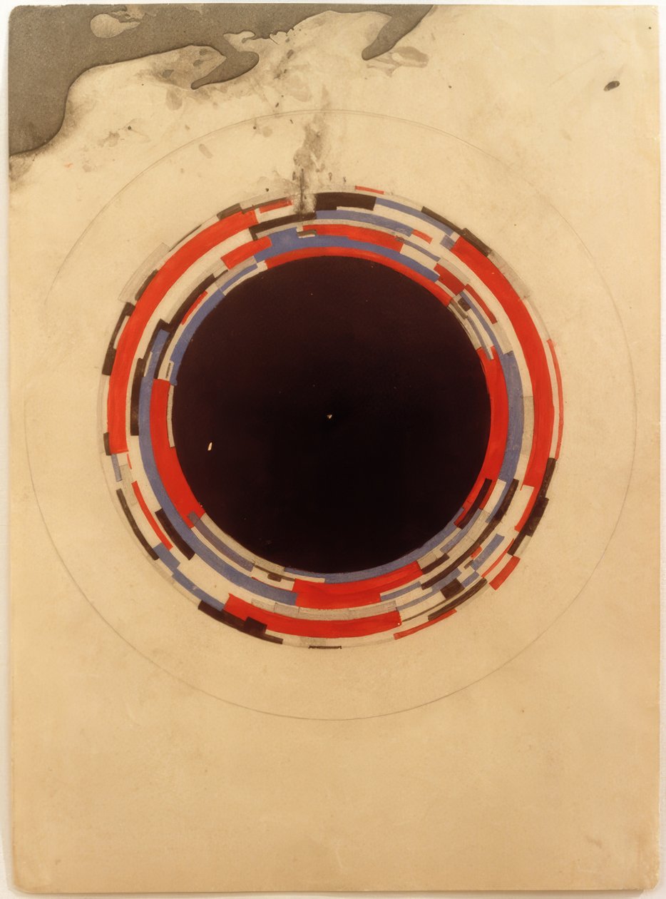 Desenho de uma pintura suprematista para porcelana de Ilja Grigorewitsch Tschaschnik