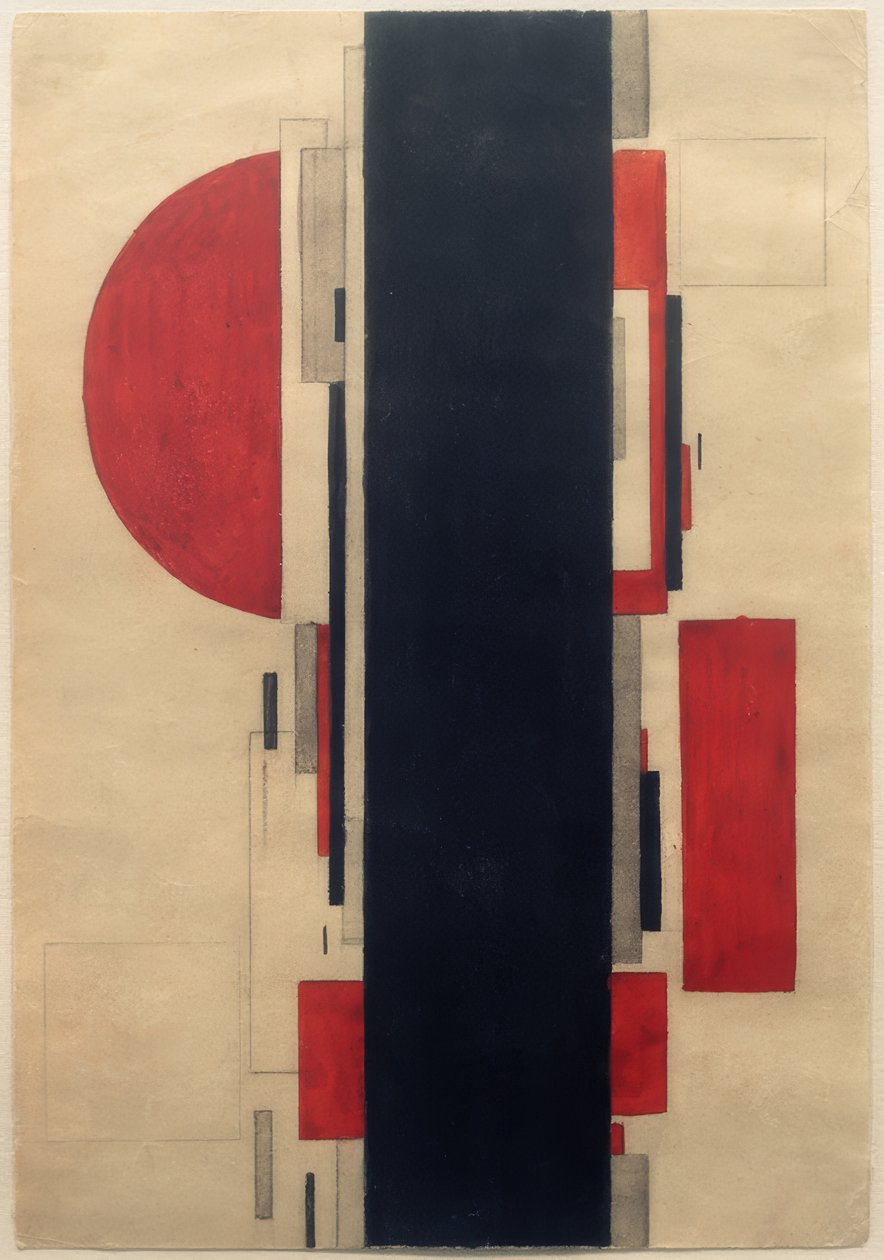 Composição suprematista de Ilja Grigorewitsch Tschaschnik