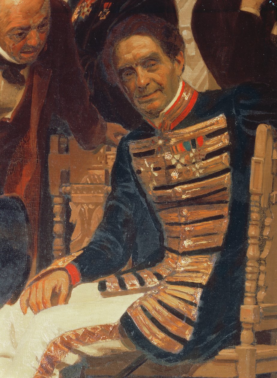 Conde Aleksei Lvov (1798-1870), dos compositores eslavos de 1890 (detalhe) de Ilya Efimovich Repin