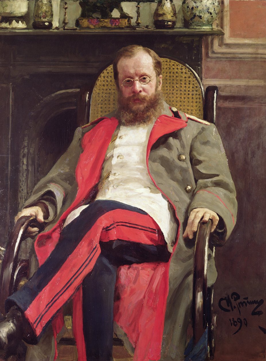 Retrato de César Cui, 1890 de Ilya Efimovich Repin