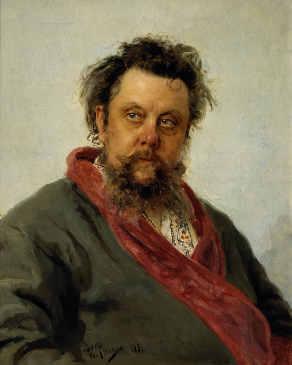 Retrato de MP Musorgsky de Ilya Efimovich Repin