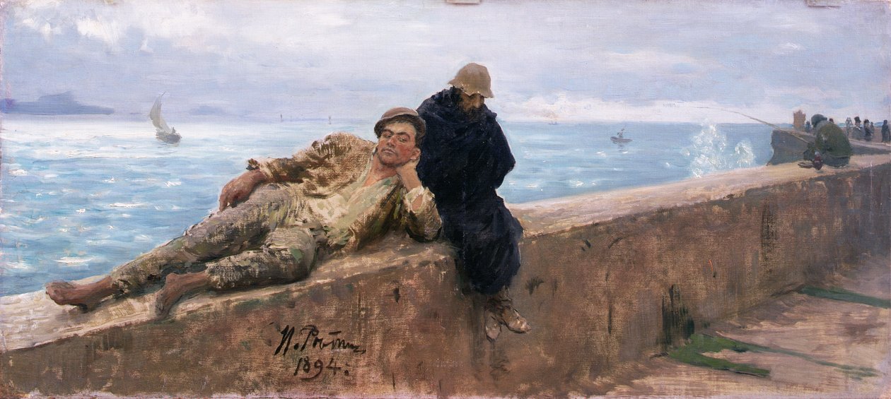 Estudo dos Vagabundos, 1894 de Ilya Efimovich Repin