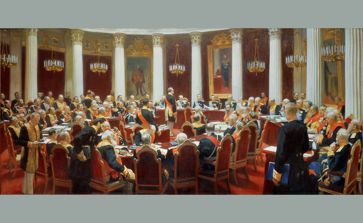 Sessão Cerimonial do Conselho de Estado, 7 de maio de 1901 de Ilya Efimovich Repin
