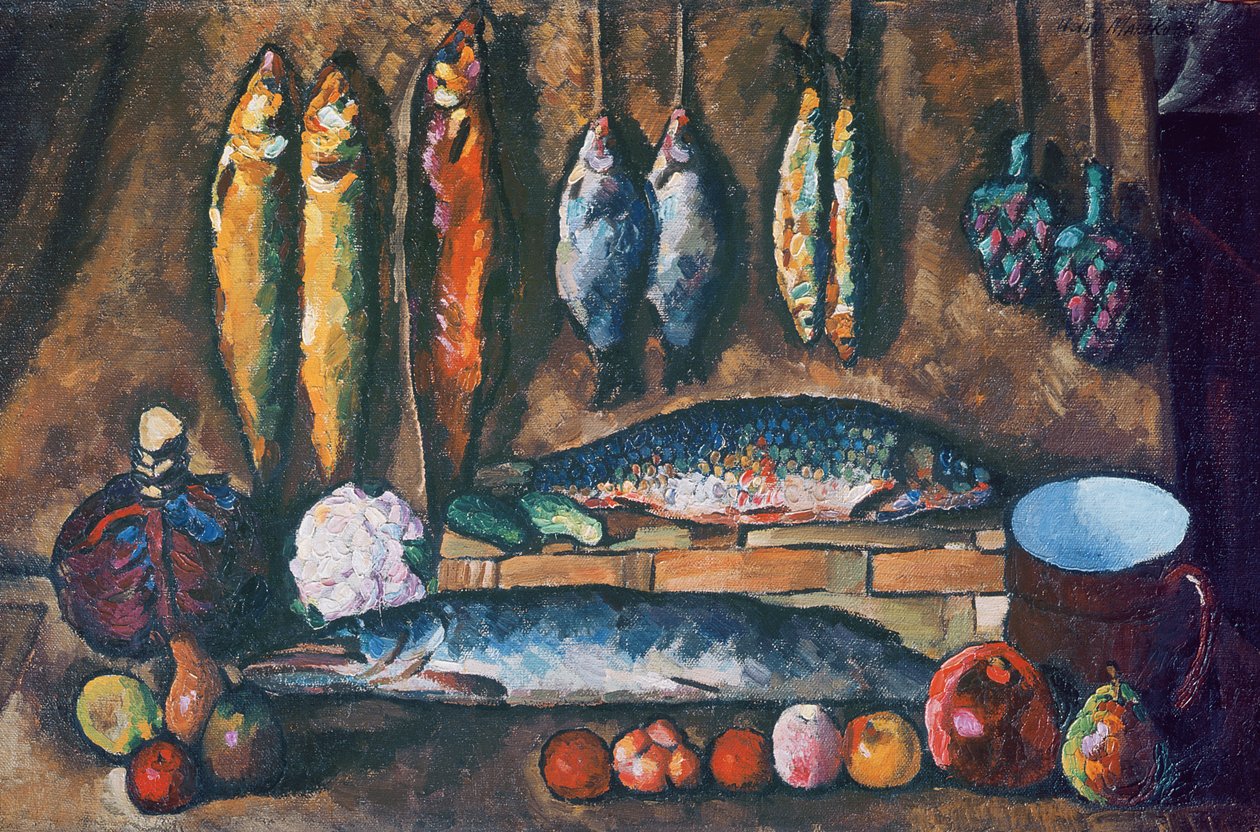 Ainda vida, c.1910 de Ilya Ivanovich Mashkov