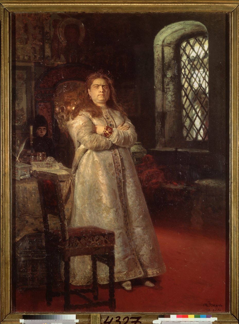 La regente Sophie (Sofia Alexeievna Romanova de Ilya Efimovich Repin
