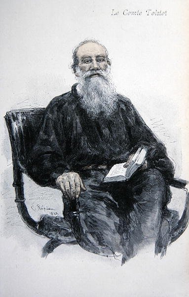 Lev Nikolaevich Tolstoy (1828-1910) de Ilya Efimovich Repin