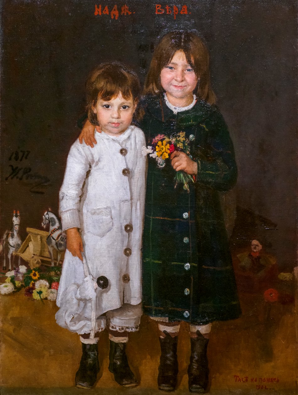 NADIA E VÉRA REPINE de Ilya Efimovich Repin