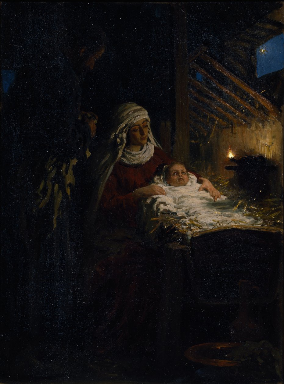 Natividade, 1890 de Ilya Efimovich Repin