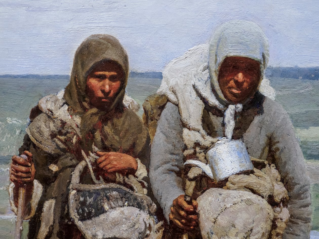 MULHERES PIOSAS EM PEREGRINAÇÃO (detalhe) de Ilya Efimovich Repin