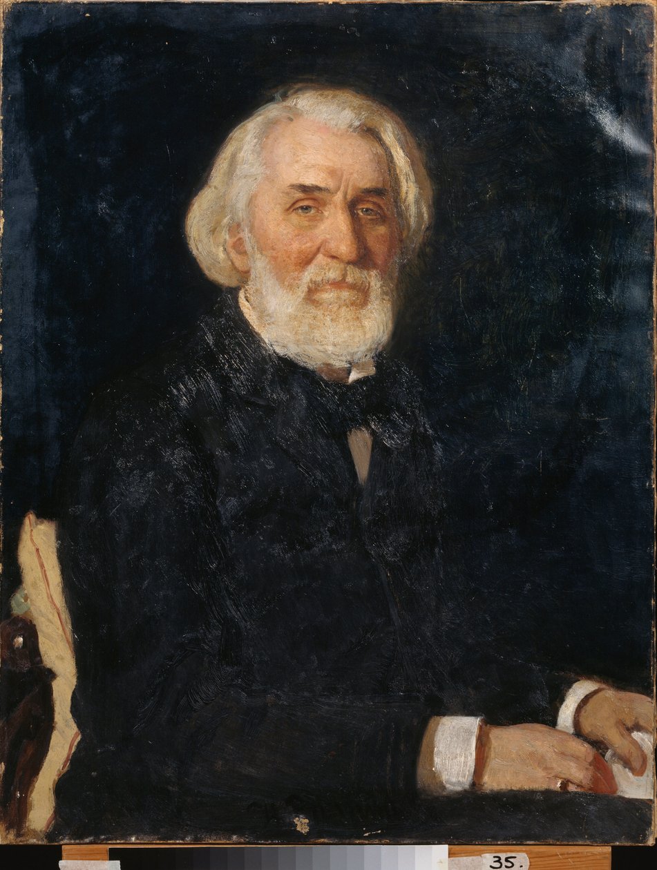 Retrato do escritor Ivan Sergeyevich Turgenev de Ilya Efimovich Repin