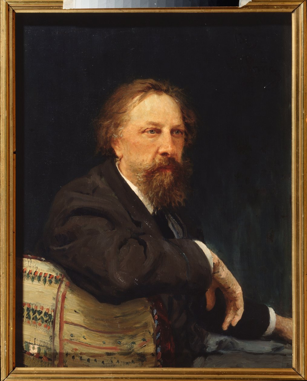 Retrato do escritor Conde Alexei Konstantinovich Tolstoy (Alexis Konstantinovich Tolstoy) (1817-1875). Pintura de Ilya Repin (Ilia Repin) (1844-1930), óleo sobre tela de Ilya Efimovich Repin
