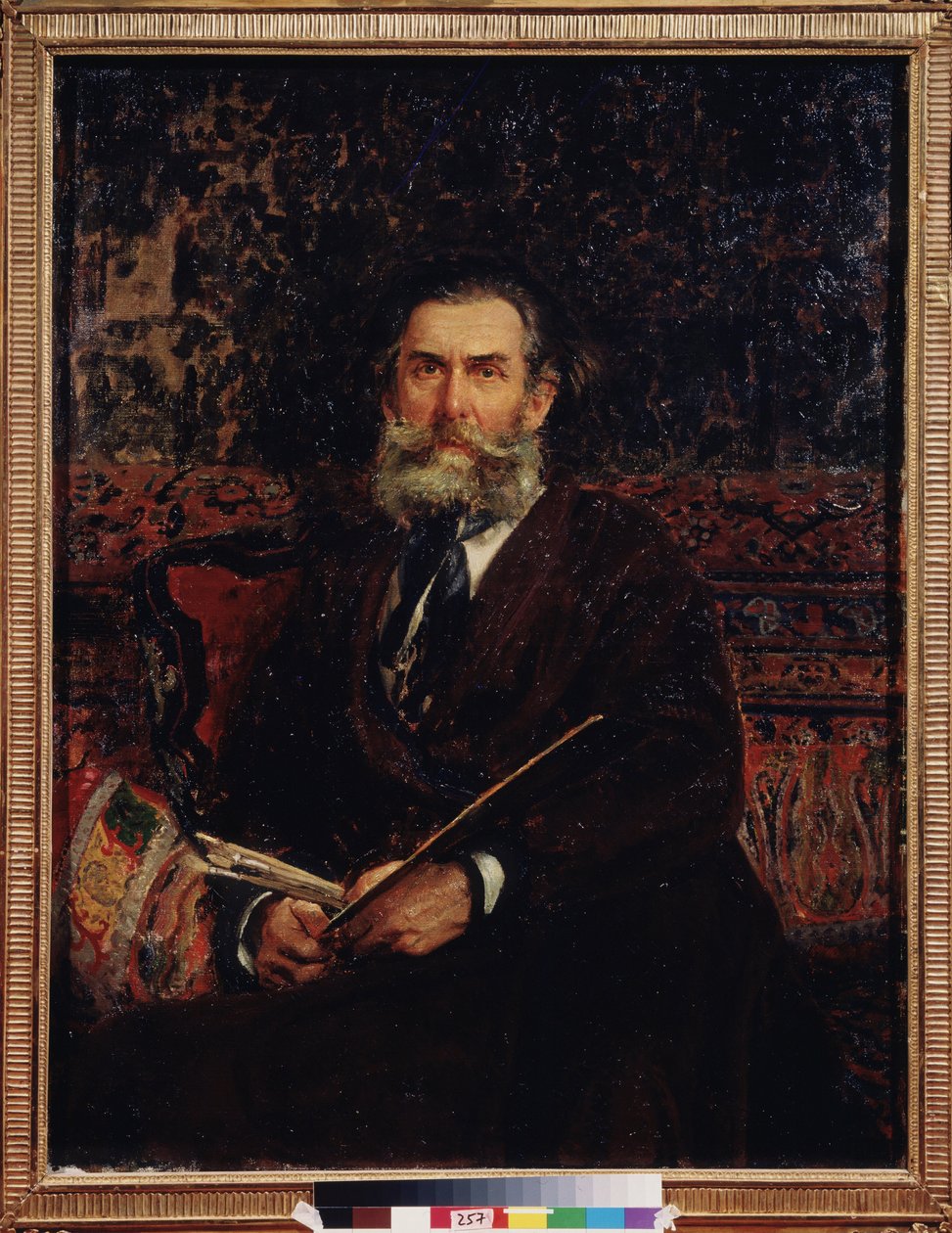 Retrato du peintre Alexei Bogolyubov (Bogolyubov y Bogolyubov) (1824-1896). Peinture de Ilya Yefimovitch Repin (Ilya Repine) (1844-1930), huile sir toile de Ilya Efimovich Repin