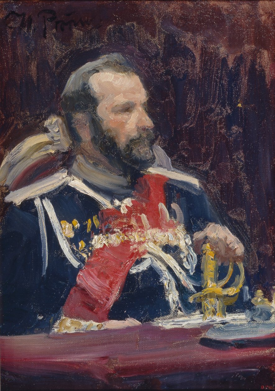 Retrato do general Alexei Nikolayevich Kuropatkin 1848-1925, c.1901-1902 de Ilya Efimovich Repin