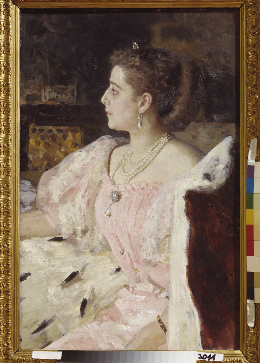 Retrato da Princesa Nitalia Golovina de Ilya Efimovich Repin