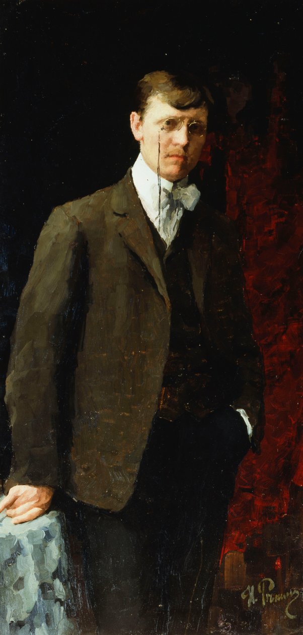Retrato de um homem, possivelmente Ivan Georgievich Drozdov de Ilya Efimovich Repin