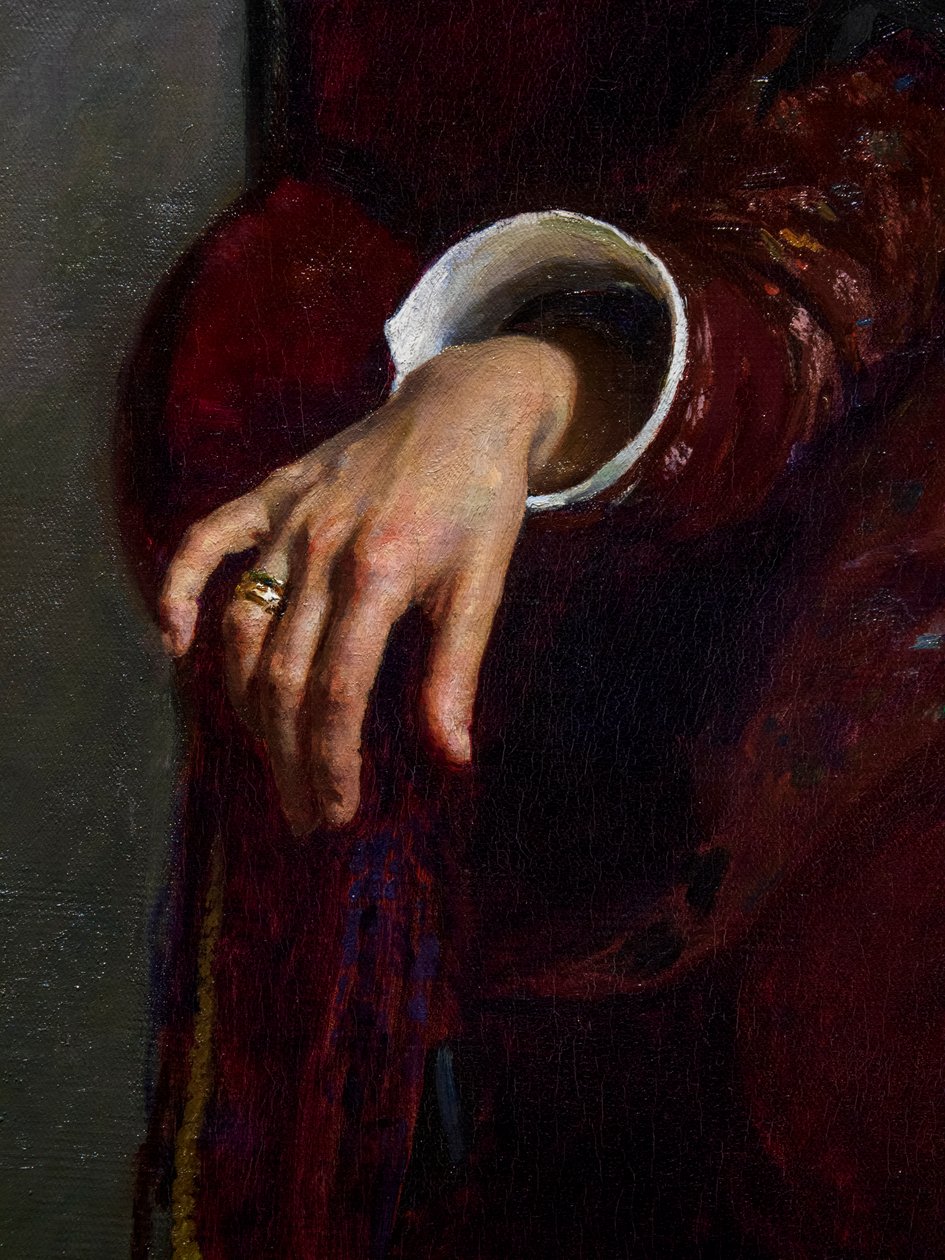 DESCANSO (detalhe) de Ilya Efimovich Repin