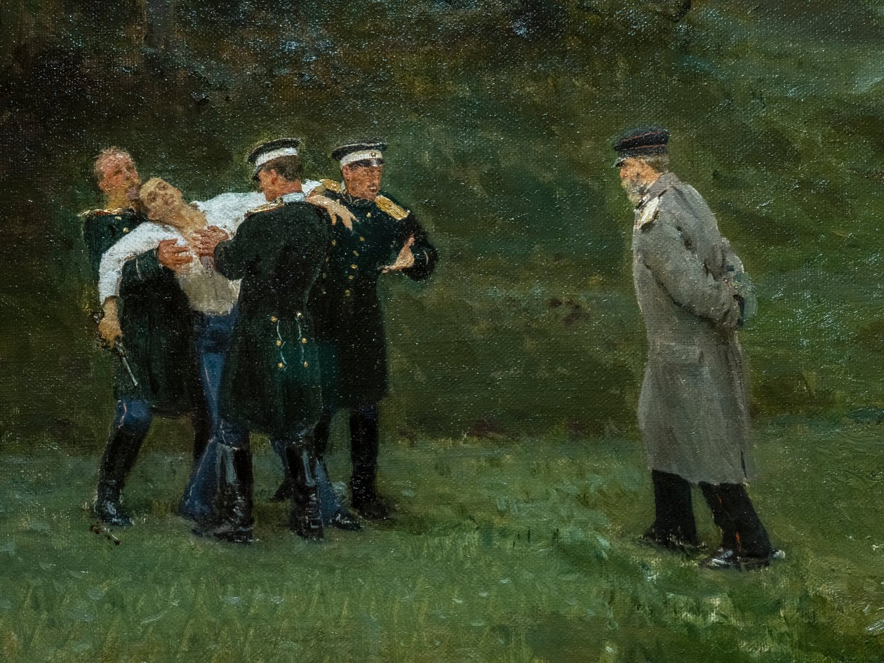 O DUELO (detalhe) de Ilya Efimovich Repin