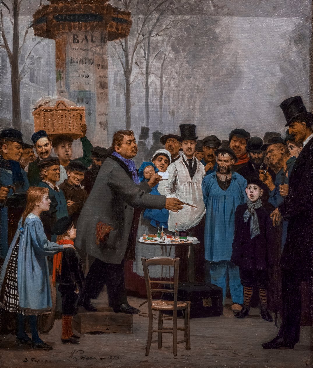 O VENDEDOR DE NOVIDADES EM PARIS de Ilya Efimovich Repin