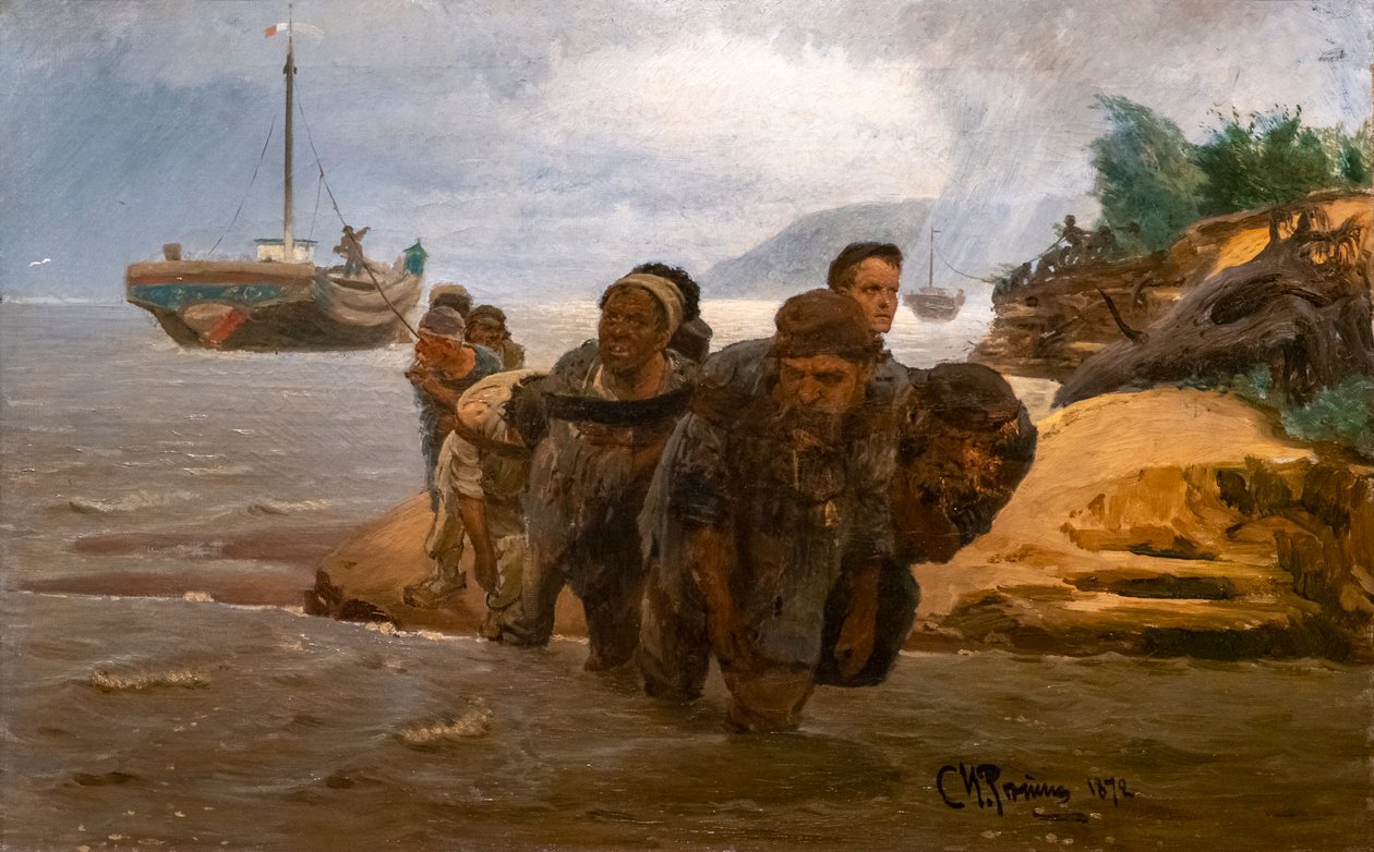 TORRES QUE ATRAVESSAM UM VAU de Ilya Efimovich Repin
