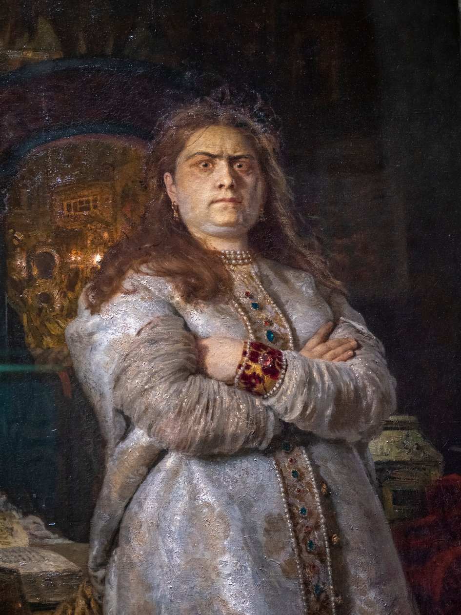 TSAREVNA SOFIA ALEXEIEVNA NO CONVENTO NOVODEVICHY de Ilya Efimovich Repin