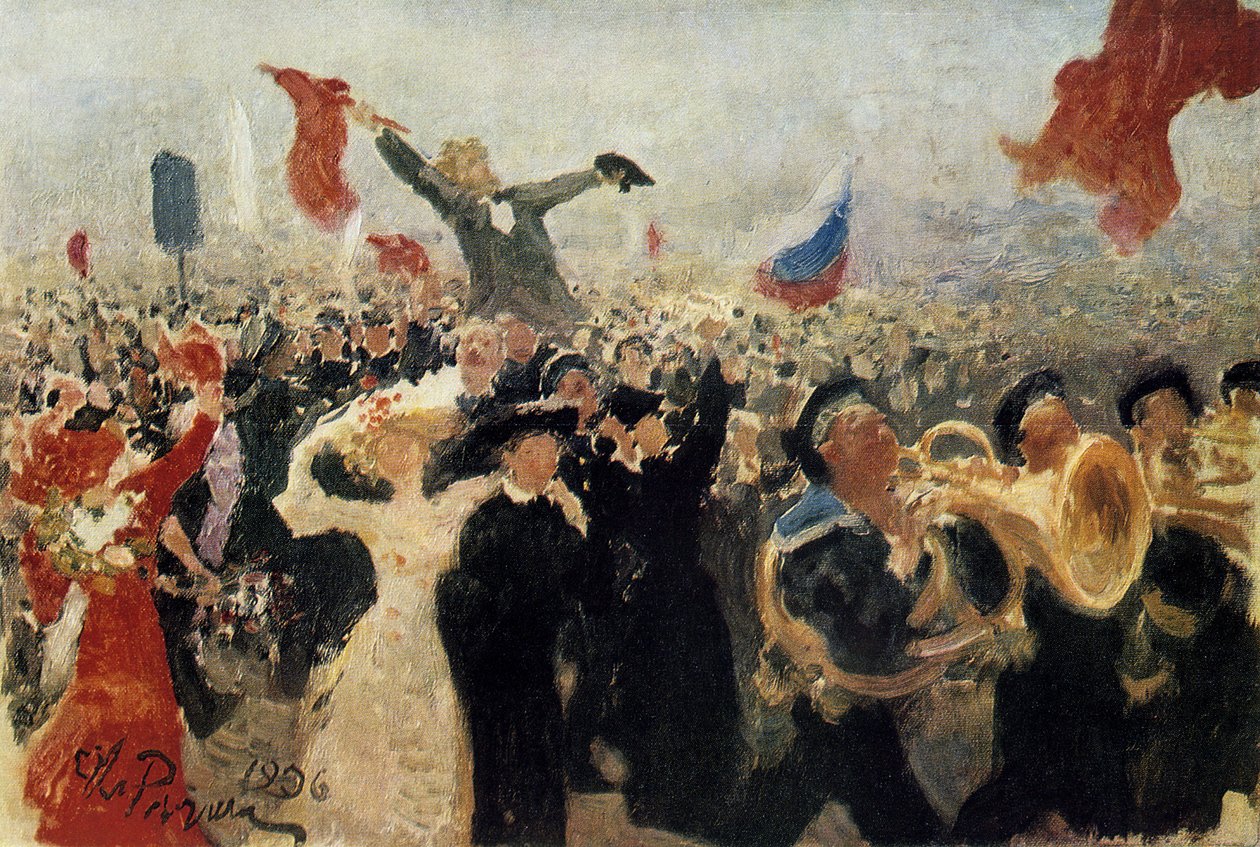 A demonstração de 17 de outubro de 1905, 1906 de Ilya Efimovich Repin