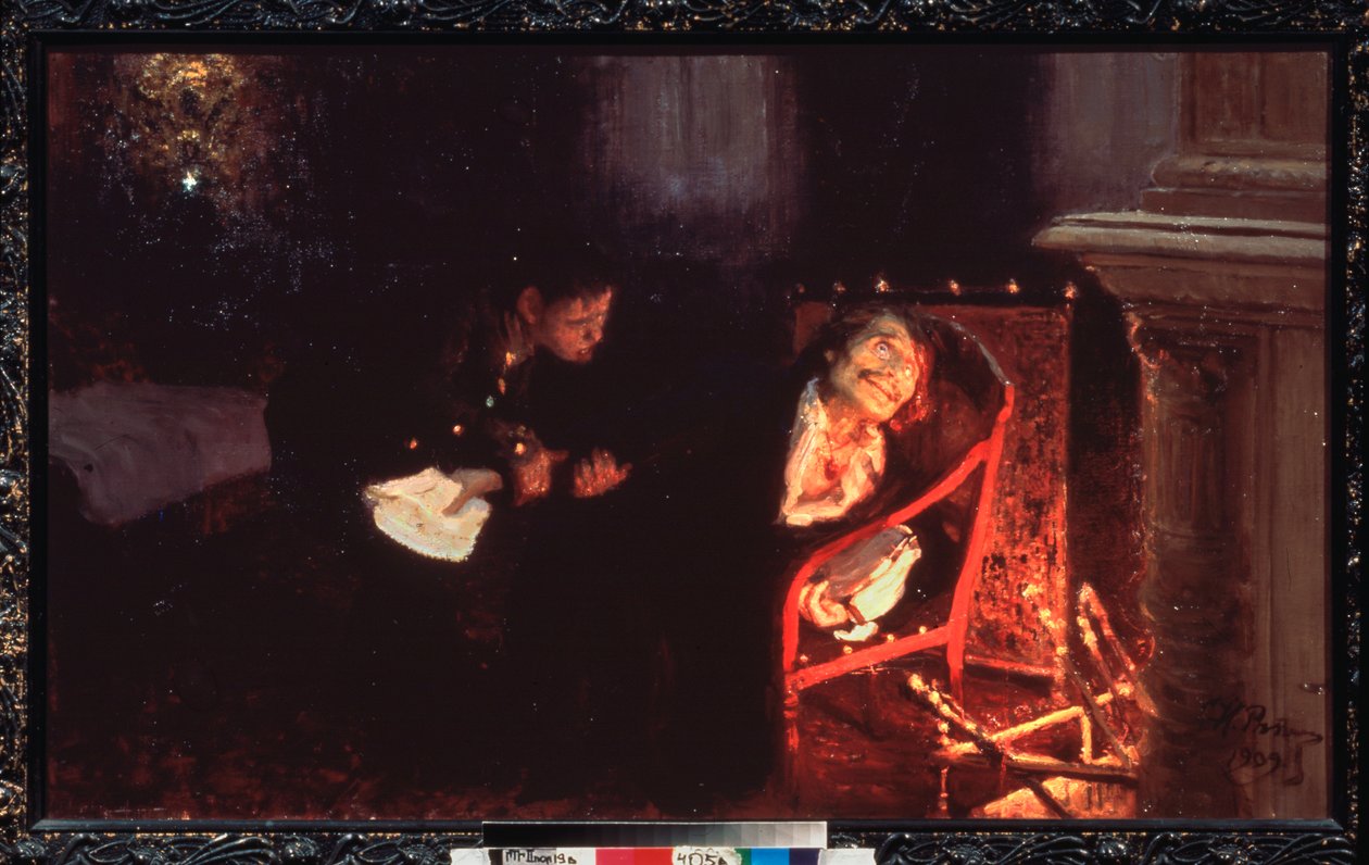 A auto-imolação de Nicolau Gogol (1809-1852) de Ilya Efimovich Repin