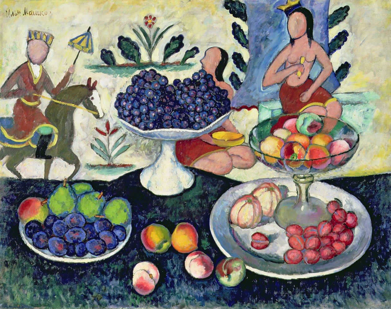 Ainda vida de frutas, 1913 de Ilya Ivanovich Mashkov