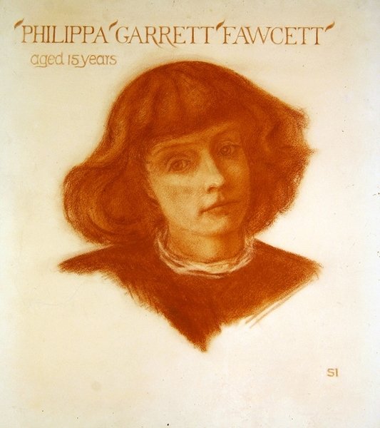 Retrato de Philippa Garrett Fawcett com 15 anos de idade de Image Selwyn