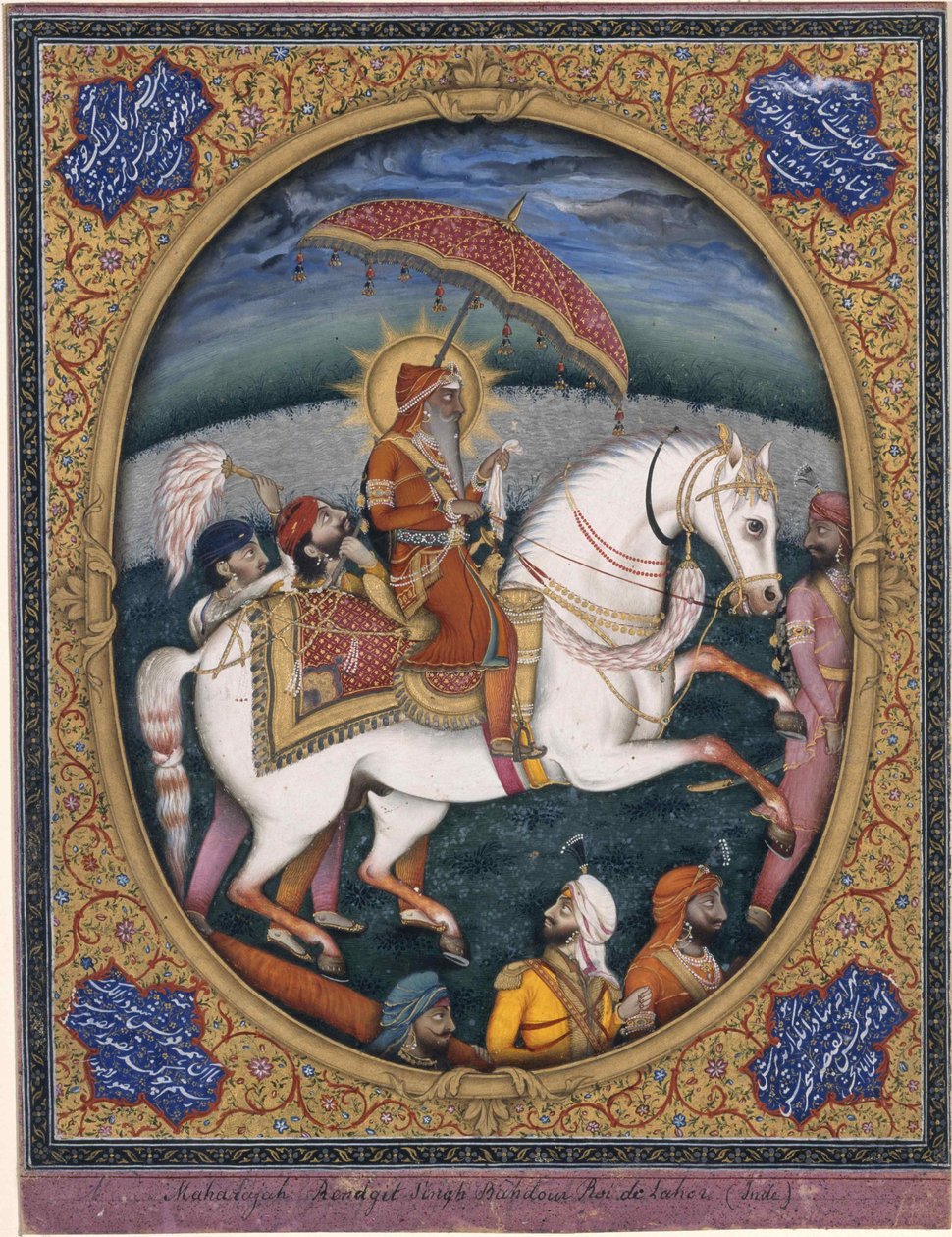 Maharaja Ranjit Singh, 1841. de Imam Bakhsh Lahori